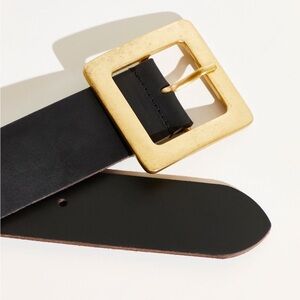 Free People Squared Up Leather Belt size s/m